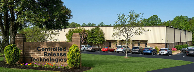 Controlled Release Technologies facility in Shelby, North Carolina