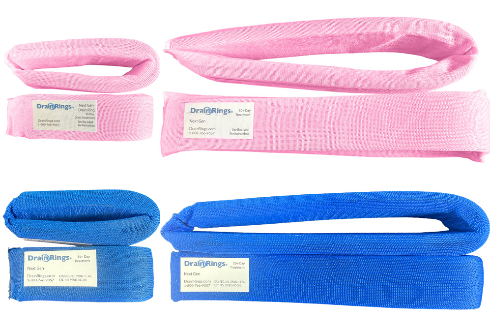 Drain Rings product packaging and ring format
