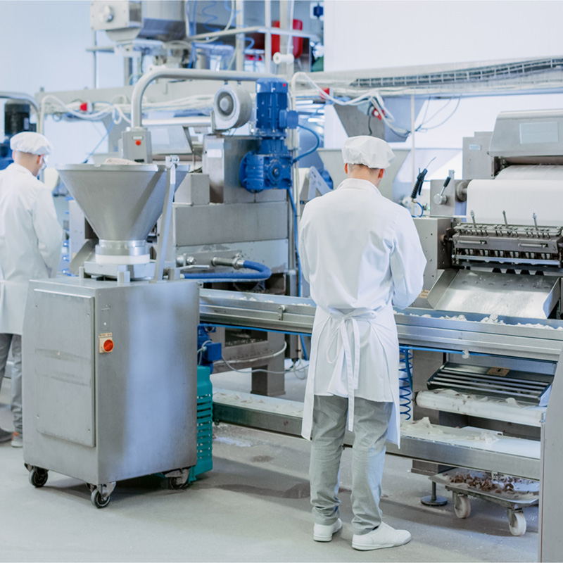 Food processing facility with compliance-driven HVAC maintenance requirements