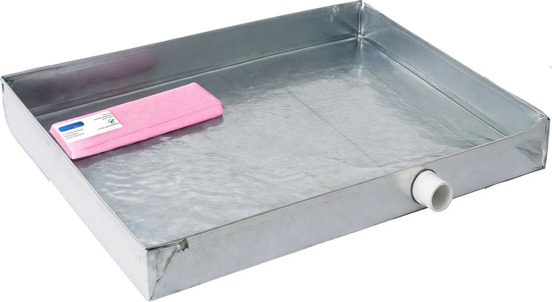 PanGuard placed in an HVAC drain pan