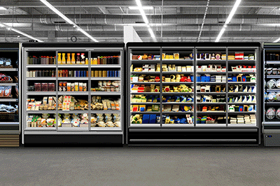 Grocery Cooler Cabinets